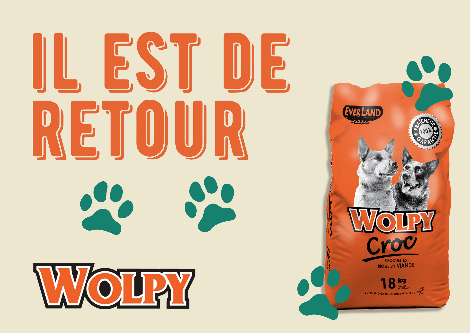 Wolpy Croc 18Kg est de retour !