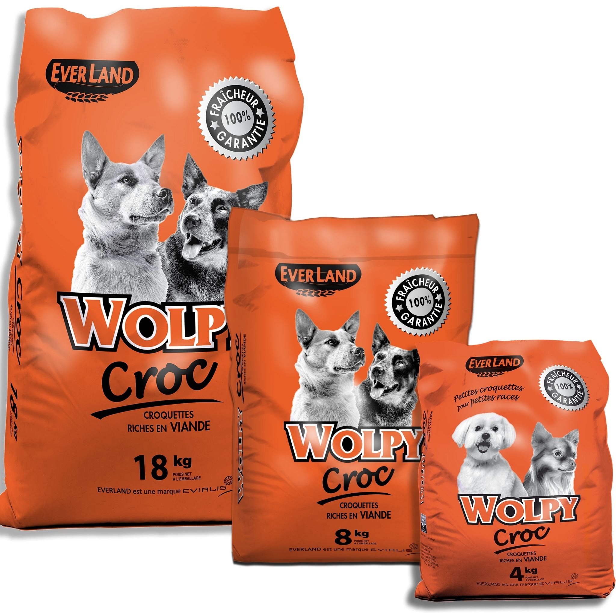 Gamme Wolpy Croc Croquettes pour chien