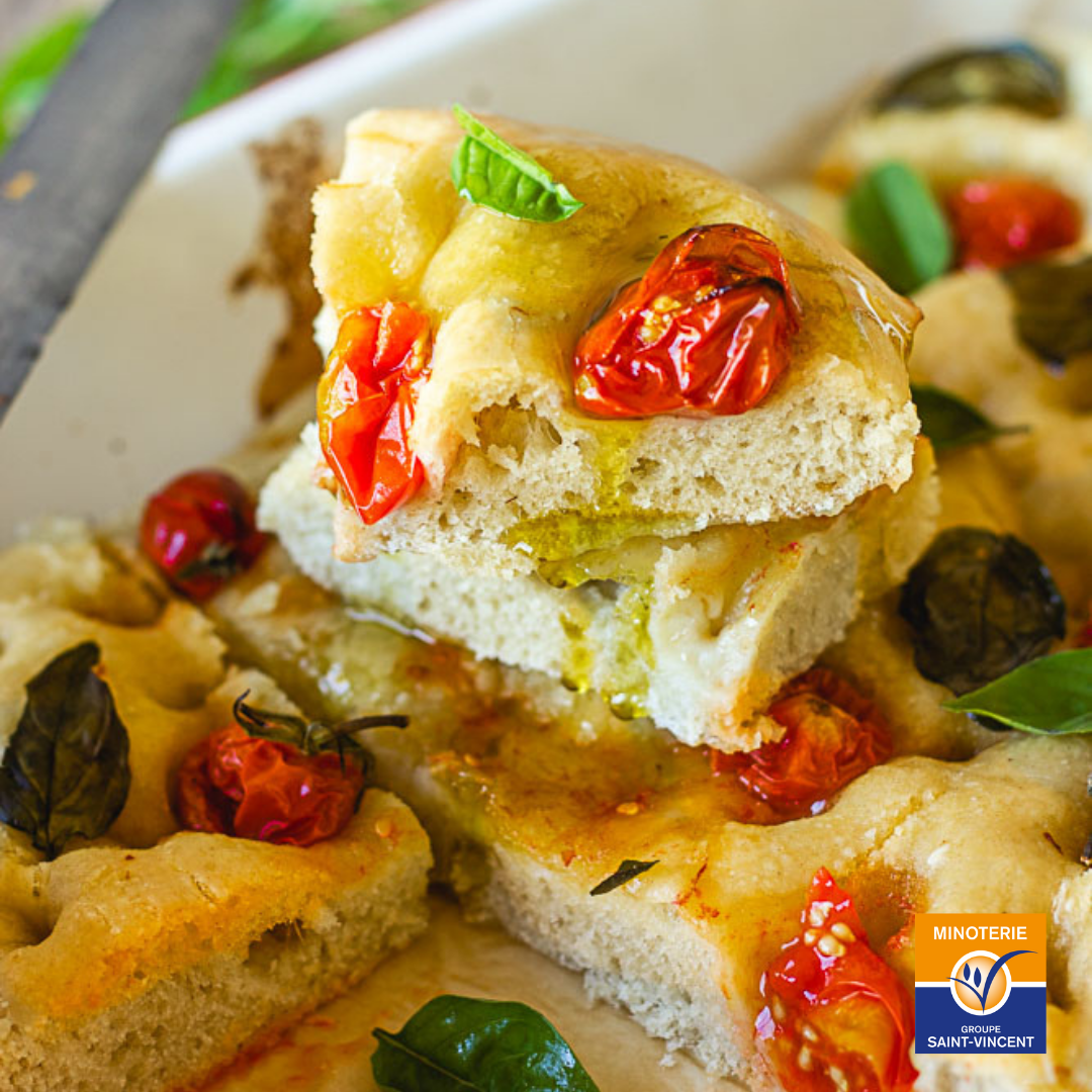 Focaccia aux tomates cerise