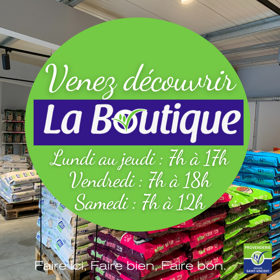 La boutique ouvre ses portes !